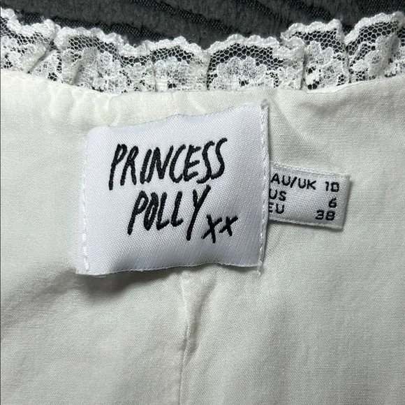 Princess Polly Silvanna white Lace-Edged top - Picture 3 of 5